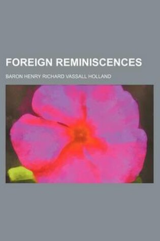 Cover of Foreign Reminiscences