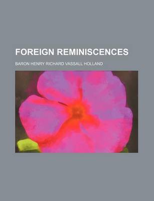 Book cover for Foreign Reminiscences