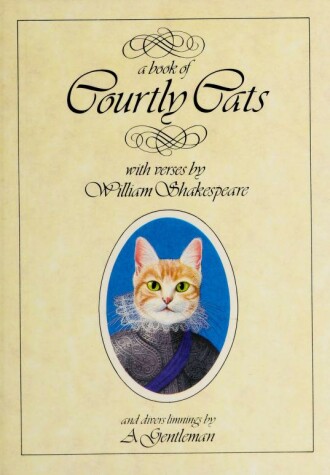 Book cover for A Book of Courtly Cats, with Verses