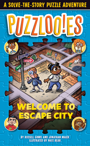 Book cover for Puzzlooies! Welcome to Escape City