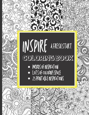 Book cover for Inspire a Fresh Start Coloring Book