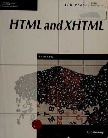 Book cover for New Perspective on HTML/XHTML Intro