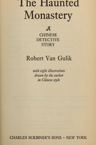 Cover of Van Gulik R:Haunted Monastery