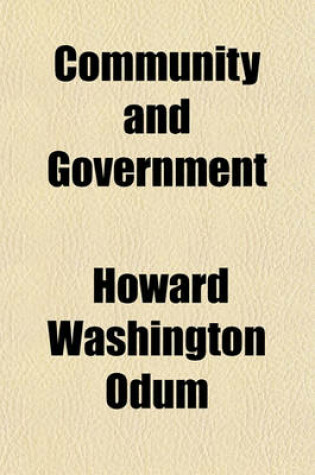Cover of Community and Government