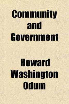 Book cover for Community and Government