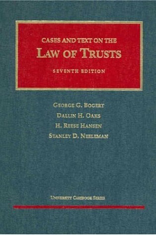 Cover of Cases & Texts on Law of Trusts