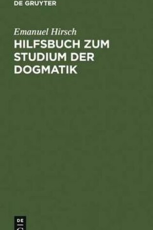 Cover of Hilfsbuch Zum Studium Der Dogmatik