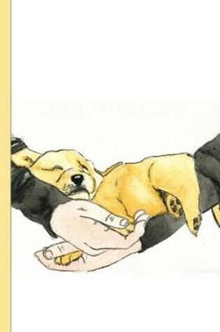 Cover of Sleeping golden retriever puppy journal