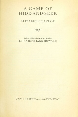Cover of Taylor Elizabeth : Game of Hide-and-Seek (Vmc)
