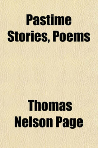 Cover of Pastime Stories, Poems