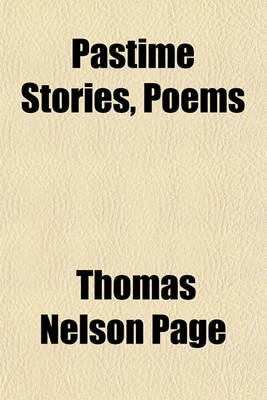 Book cover for Pastime Stories, Poems