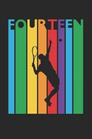 Cover of Tennis Notebook for 14 Year Old Boys and Girls - Colorful Tennis Journal - 14th Birthday Gift for Tennis Player Diary