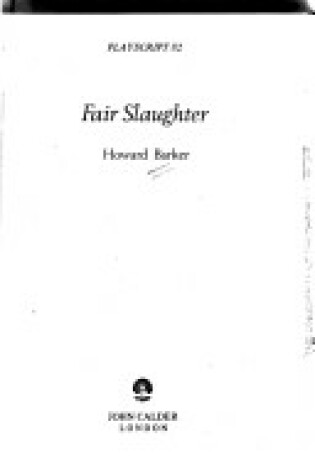 Cover of Fair Slaughter