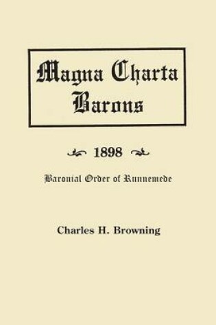 Cover of The Magna Charta Barons and Their American Descendants [1898]