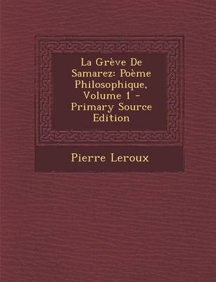 Book cover for La Grève de Samarez