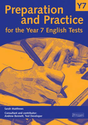Cover of Preparation & Practice for the Year 7 English Tests