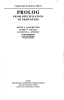 Book cover for PROLOG