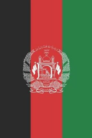 Cover of Afghanistan Flag Notebook - Afghan Flag Book - Afghanistan Travel Journal