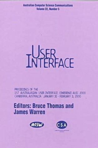 Cover of Australasian User Interface Conference