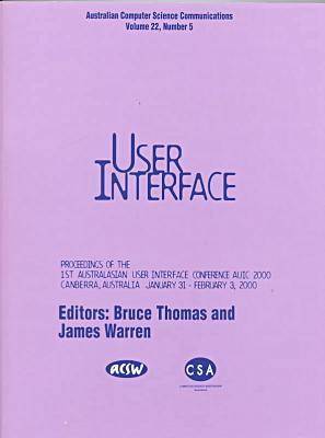 Book cover for Australasian User Interface Conference