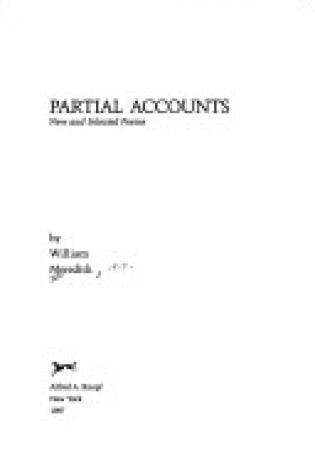 Cover of Partial Accounts