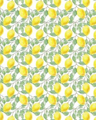 Book cover for Composition Notebook Lemon Fruit Illustration Pattern