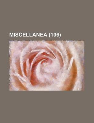 Book cover for Miscellanea (106)