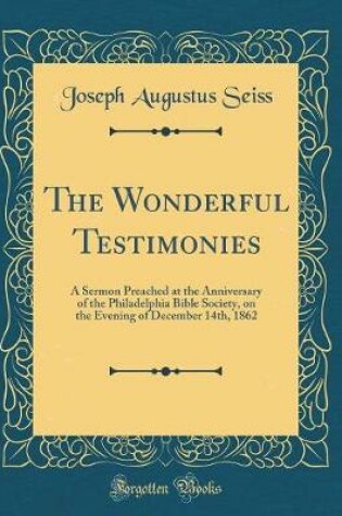 Cover of The Wonderful Testimonies