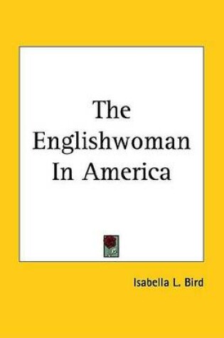 Cover of The Englishwoman in America