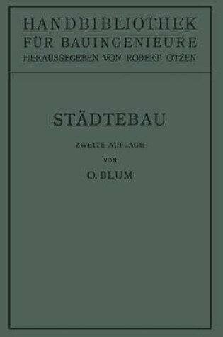 Cover of Stadtebau