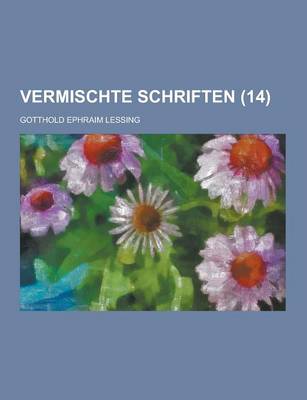 Book cover for Vermischte Schriften (14 )