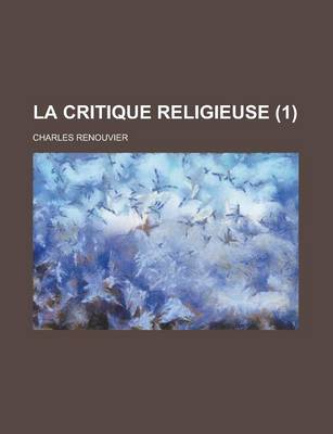 Book cover for La Critique Religieuse (1)