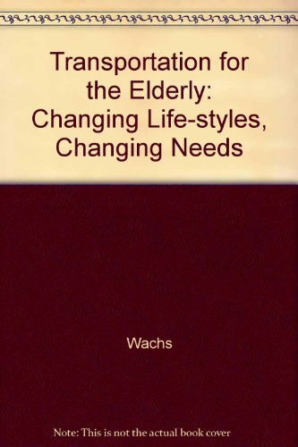 Book cover for Transportation for the Elderly