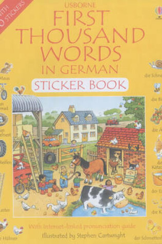 Cover of First 1000 Words in German Sticker Book