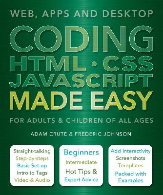 Book cover for Coding HTML CSS JavaScript Made Easy