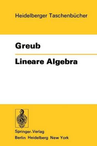Cover of Lineare Algebra
