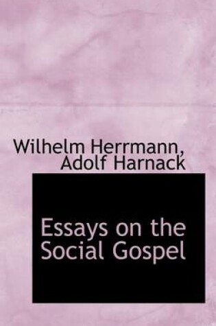 Cover of Essays on the Social Gospel