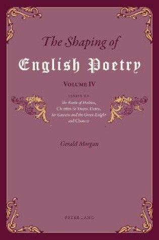 Cover of The Shaping of English Poetry – Volume IV