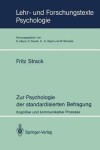 Book cover for Zur Psychologie der standardisierten Befragung