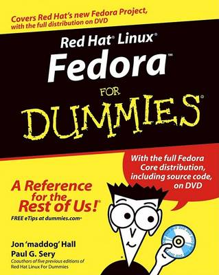 Book cover for Red Hat Linux Fedora For Dummies