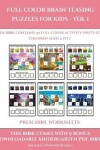 Book cover for Preschool Worksheets (Full color brain teasing puzzles for kids - Vol 1)