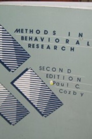 Cover of Methods in Behavioural Research