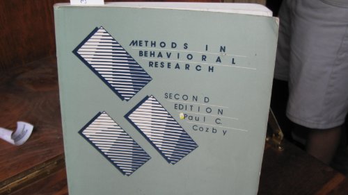 Book cover for Methods in Behavioural Research
