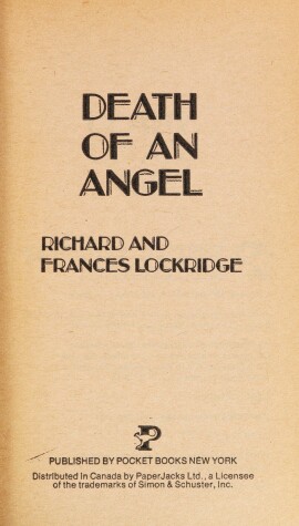 Book cover for Death of Angel