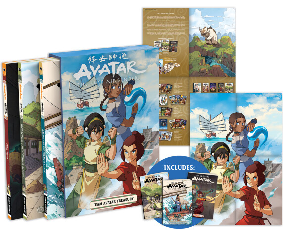 Book cover for Avatar: The Last Airbender -- Team Avatar Treasury Boxed Set (graphic Novels)