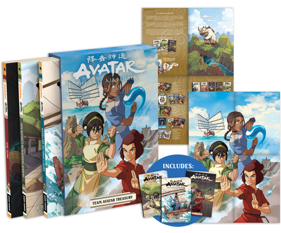 Book cover for Avatar: The Last Airbender -- Team Avatar Treasury Boxed Set (Graphic Novels)