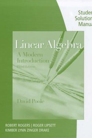 Cover of Linear Algebra, Student Solutions Manual