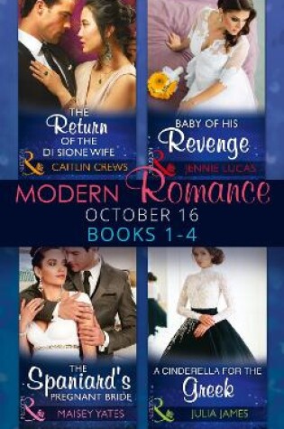 Cover of Modern Romance October 2016 Books 1-4