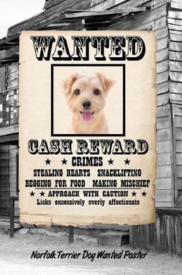 Book cover for Norfolk Terrier Dog Wanted Poster