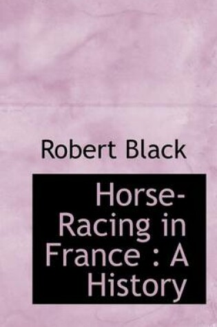 Cover of Horse-Racing in France